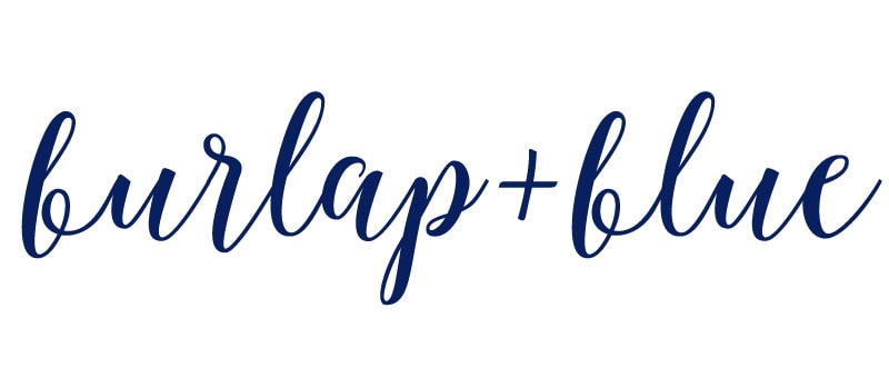 Burlap and Blue Logo